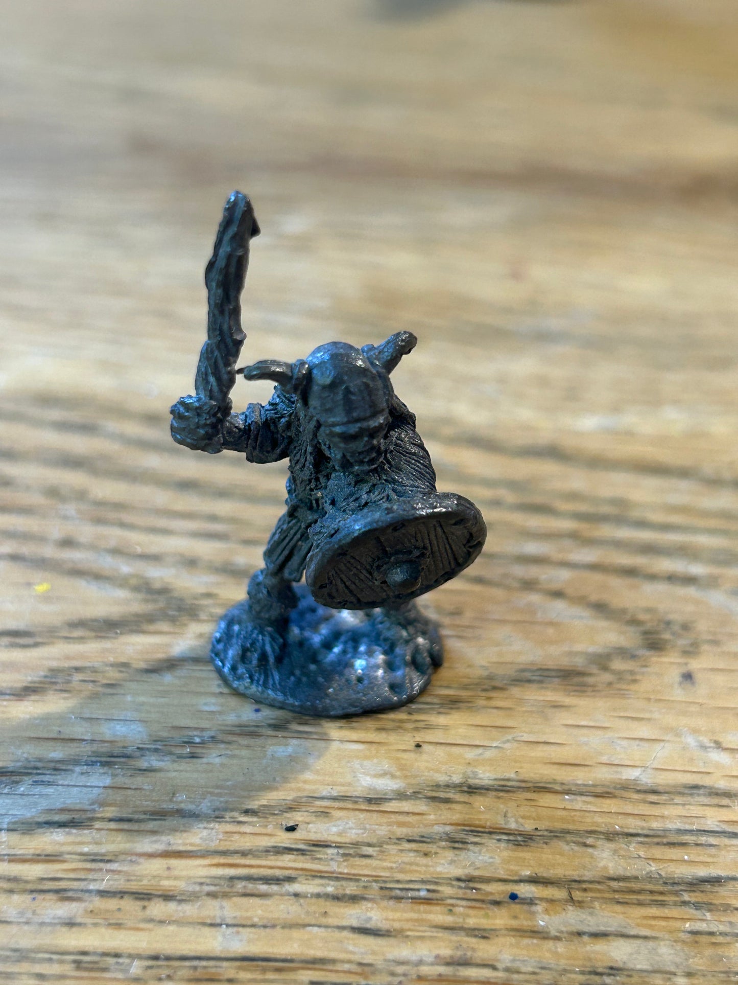 Citadel -  Preslotta - Warhammer fantasy  - C36  - Class Hobgoblin warrior with club and shield - 1984