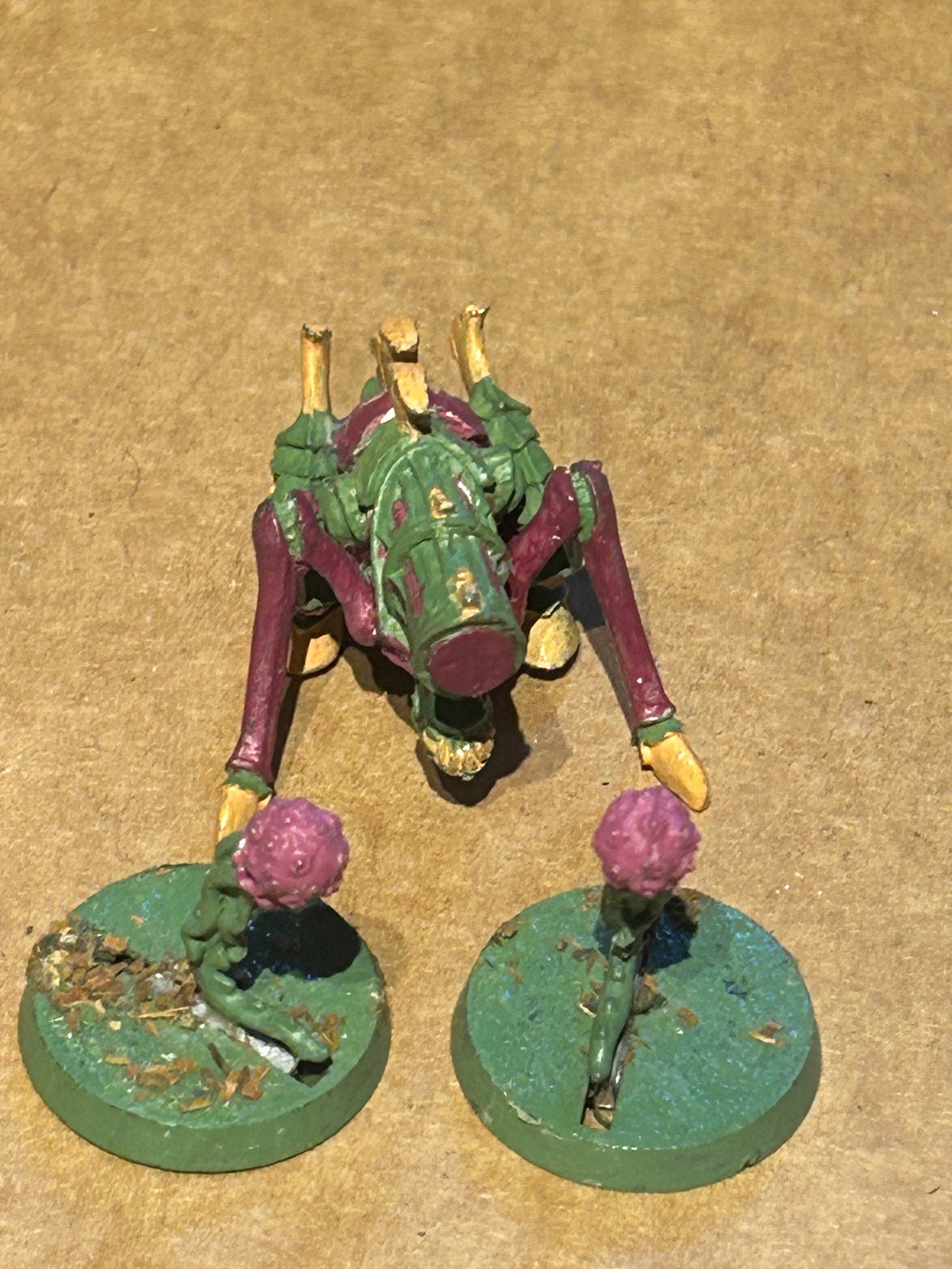 Warhammer 40k Tyranids - Tyranid Biovore and two spores- metal, second edition