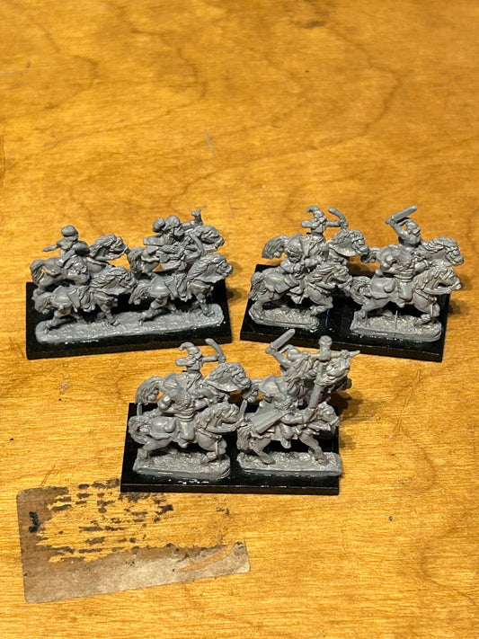 Warmaster 10mm - Kislev - Horse Archers - Metal OOP - Games Workshop 3 bases worth (bases are homemade ones)
