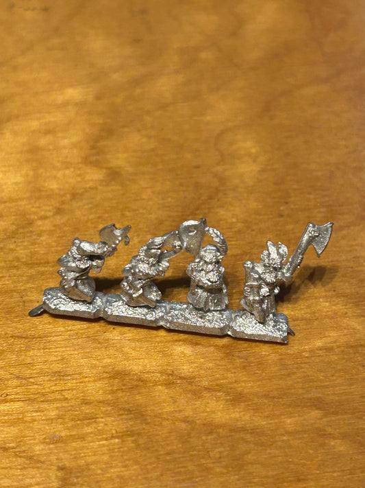 Warmaster 10mm - Kislev - Kislev axemen - Metal OOP (partial line, I think a model has been removed)