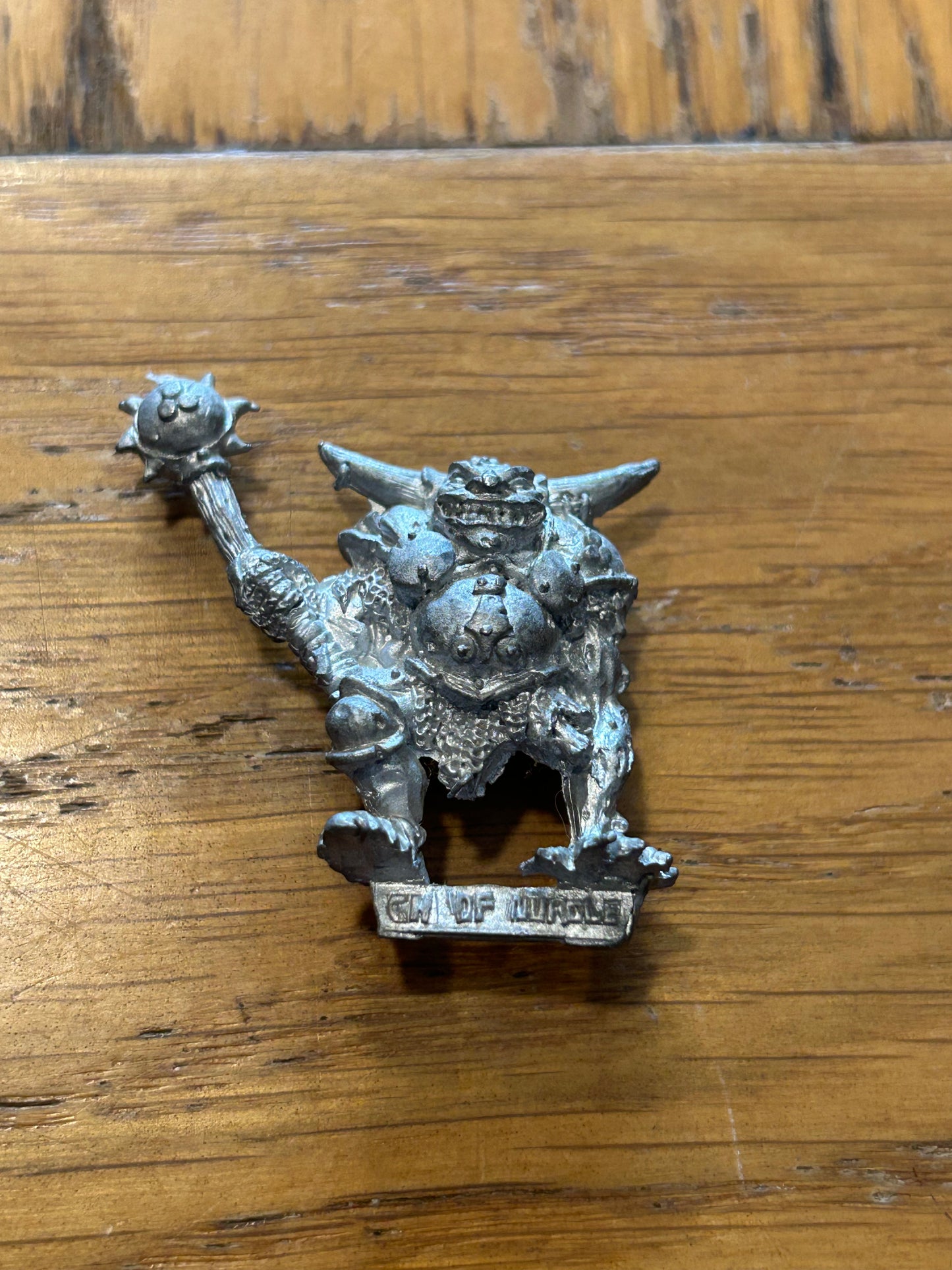 CITADEL/WARHAMMER "CHAOS CHAMPION of NURGLE with MACE"