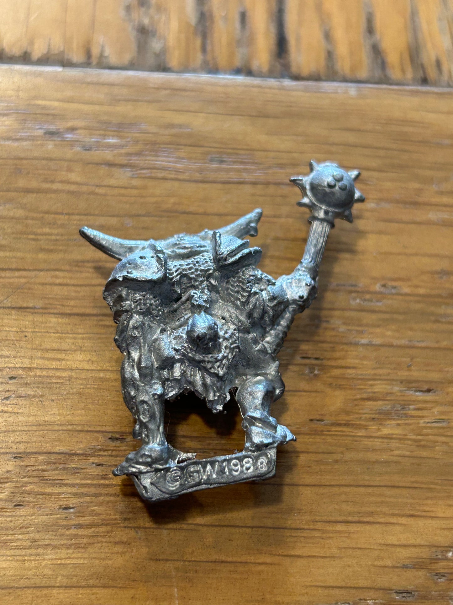 CITADEL/WARHAMMER "CHAOS CHAMPION of NURGLE with MACE"
