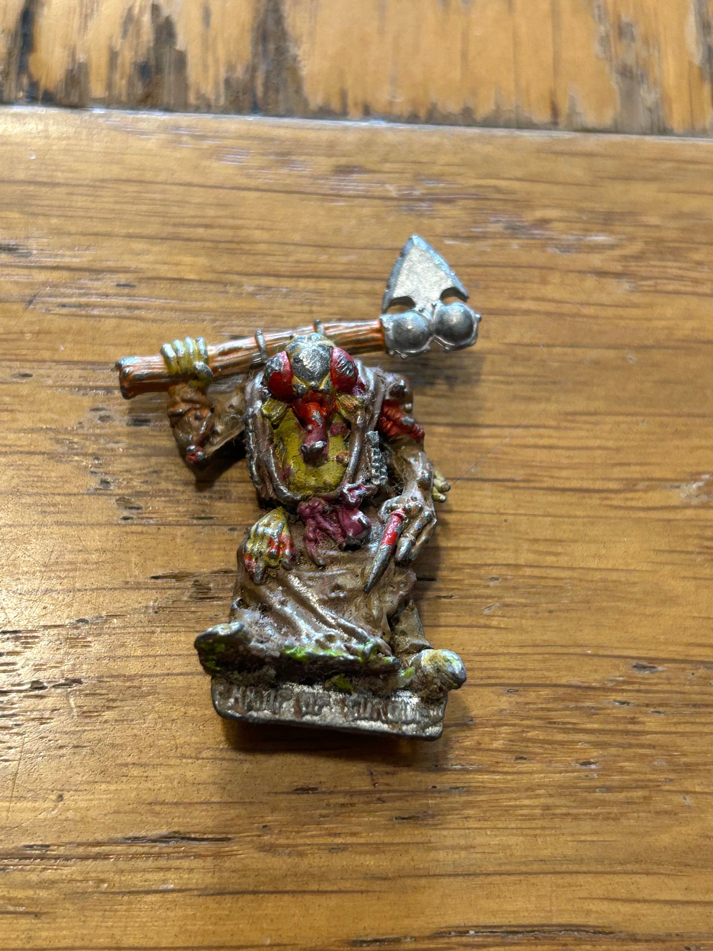 Citadel Warhammer classic 1988 Chaos Champion of Nurgle Fly Mutation with Axe