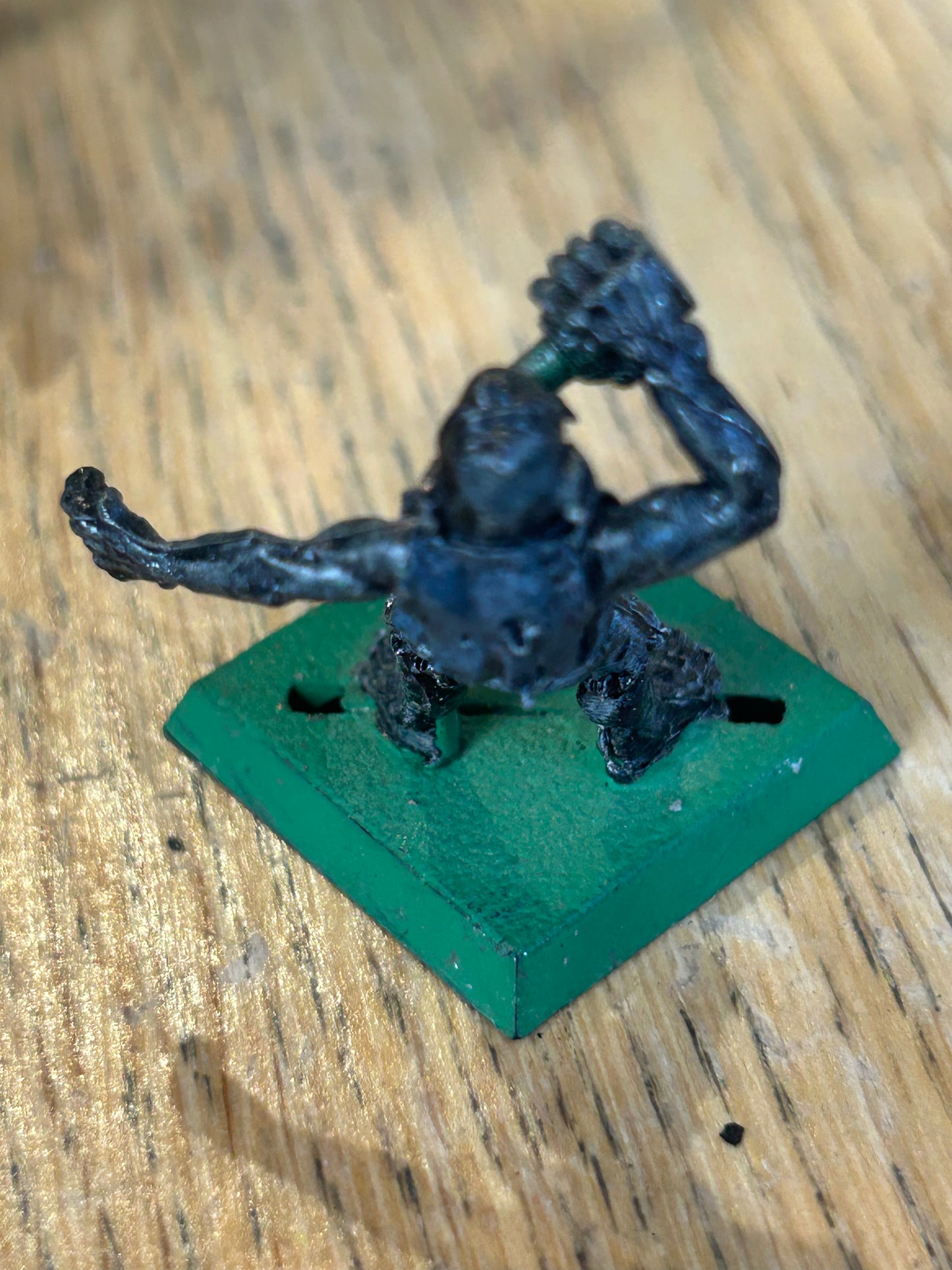 Warhammer Fantasy 1980s Orc Villager Bolg Bigmouth Metal (knife has broken)