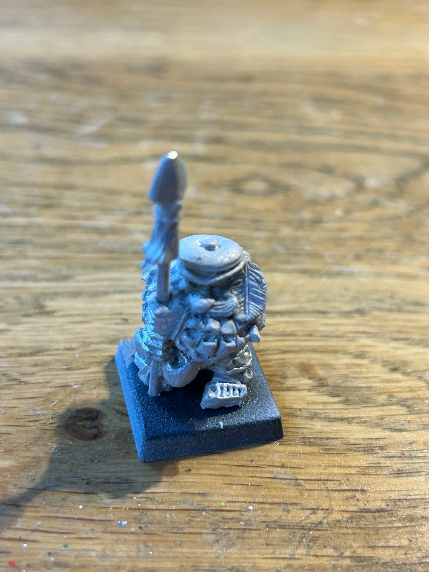 Assault group landsknecht style dwarf militia command spearman