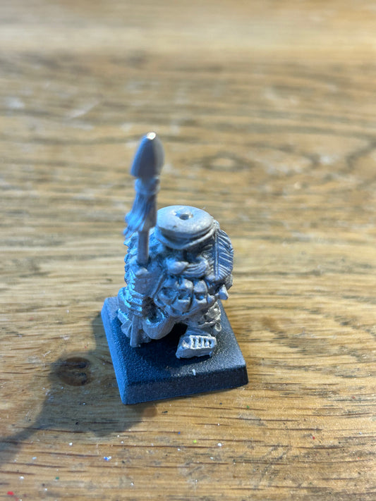 Assault group landsknecht style dwarf militia command spearman