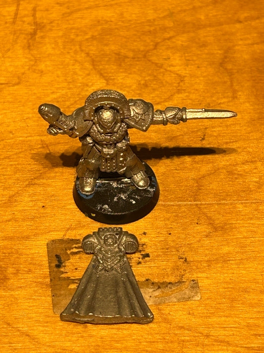 Space Marine Ultramarine Captain Metal 40k Citadel 2nd Ed Rogue Trader