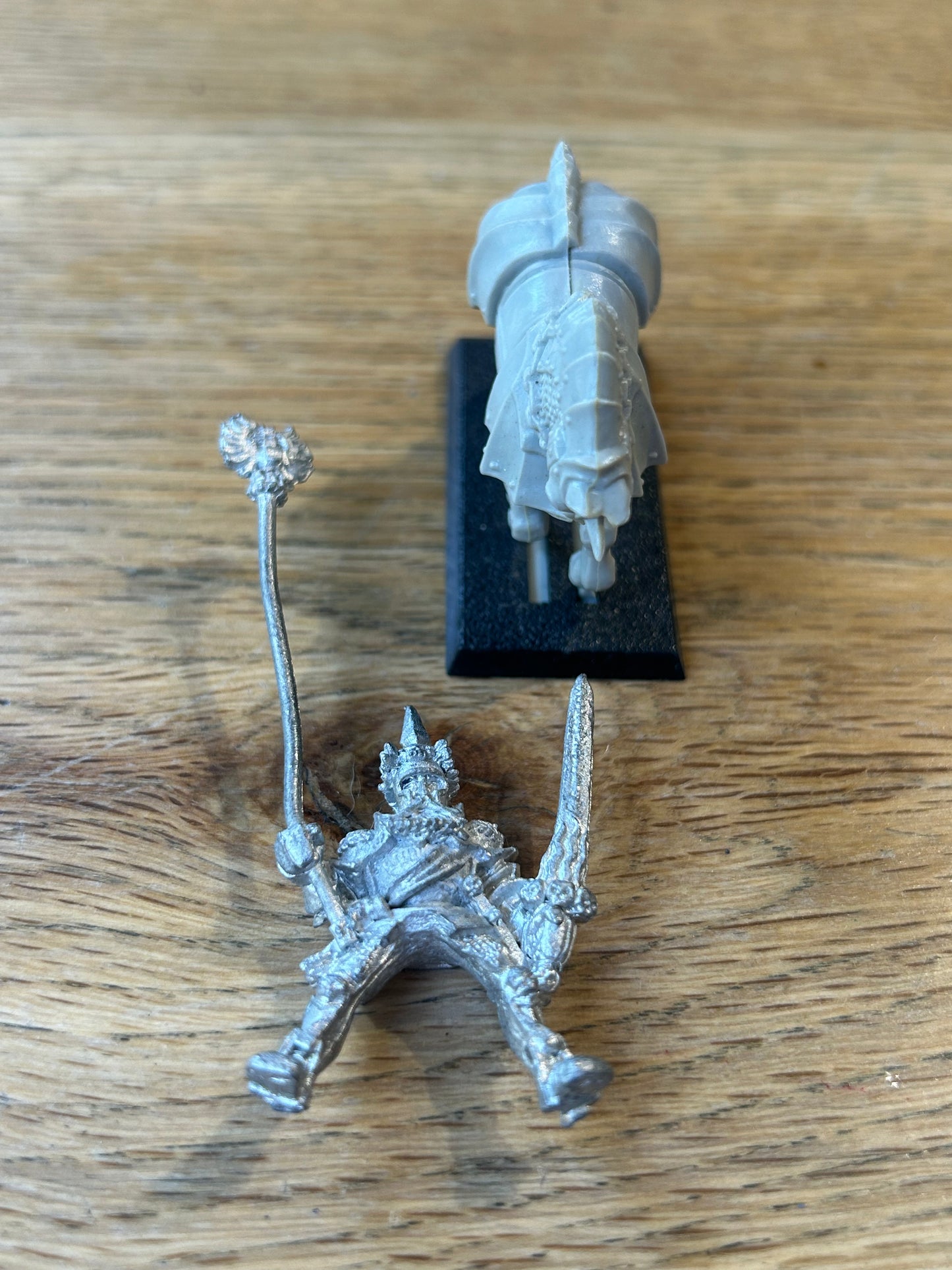 Warhammer fantasy empire Ludwig Schwarzhelm with mount (horse has no tail)