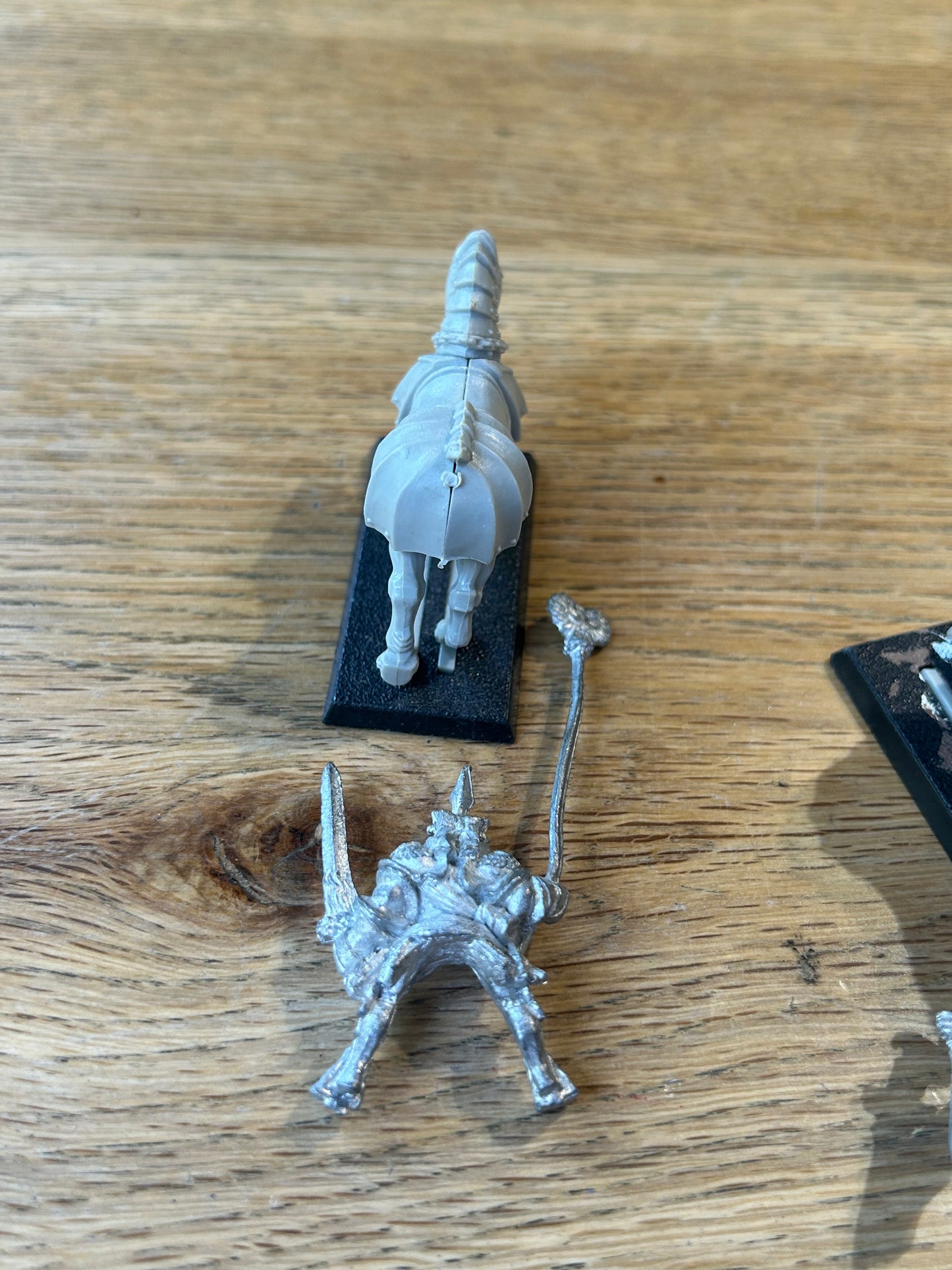 Warhammer fantasy empire Ludwig Schwarzhelm with mount (horse has no tail)
