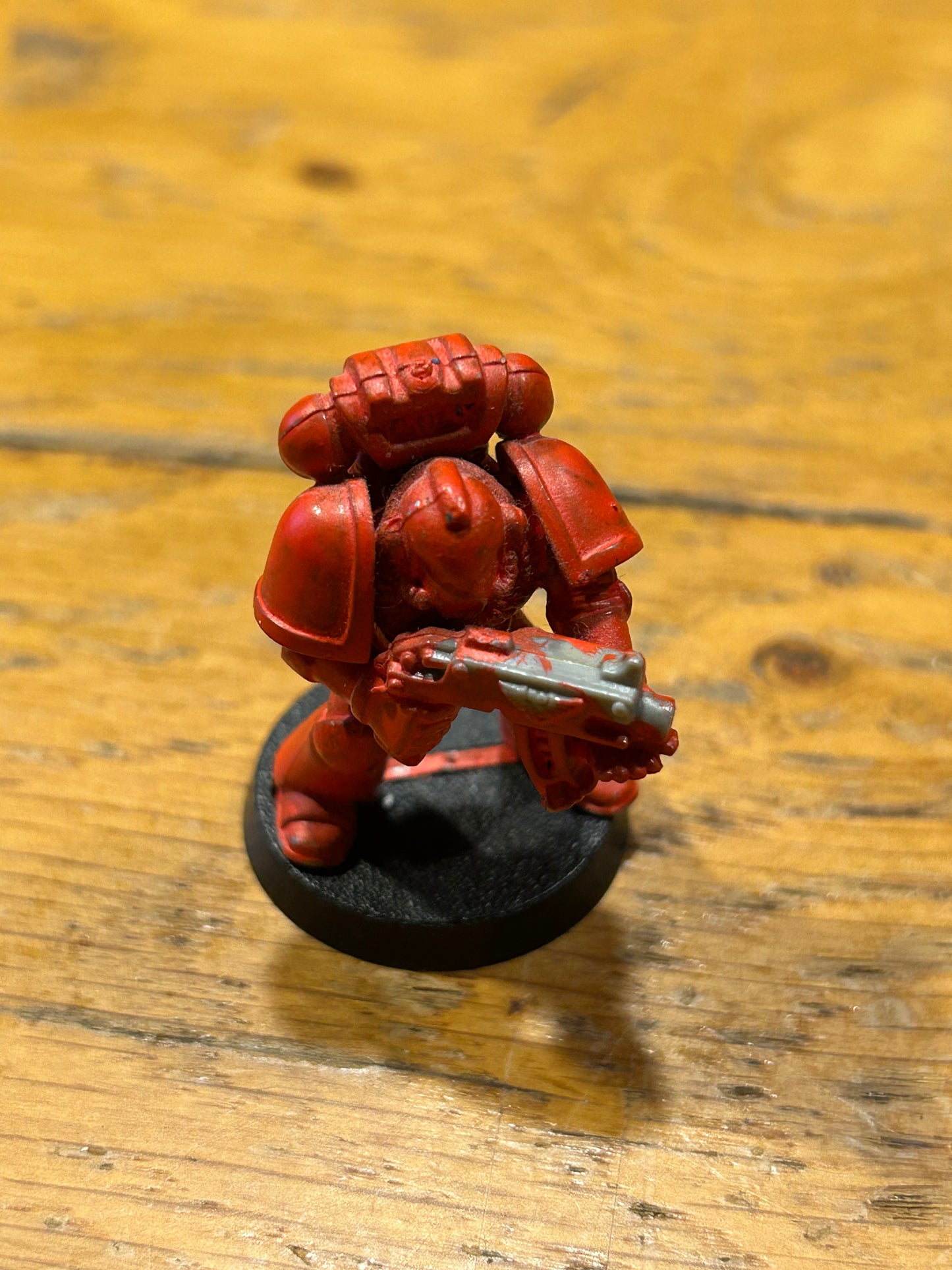 Warhammer 40k second edition metal tactical marine with plastic arms and backpack