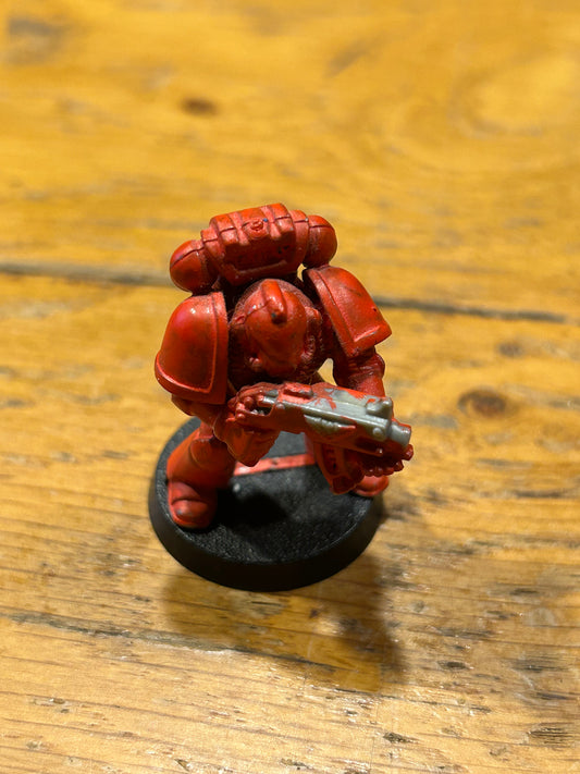 Warhammer 40k second edition metal tactical marine with plastic arms and backpack