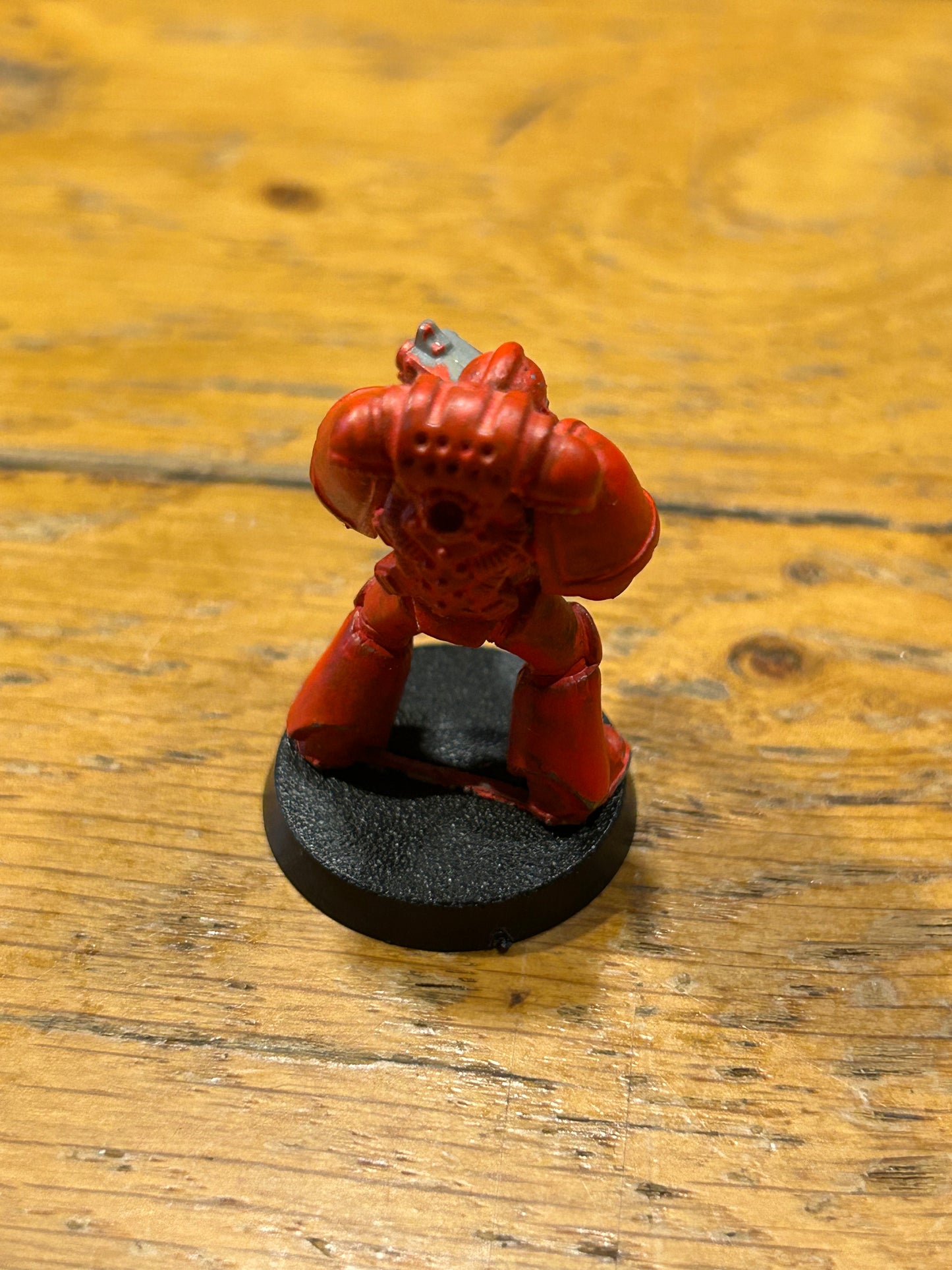 Warhammer 40k second edition metal tactical marine with plastic arms and backpack