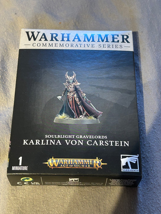 Warhammer Age Of Sigmar Soulblight Gravelords Karlina Von Carstein opened box but still on Sprue