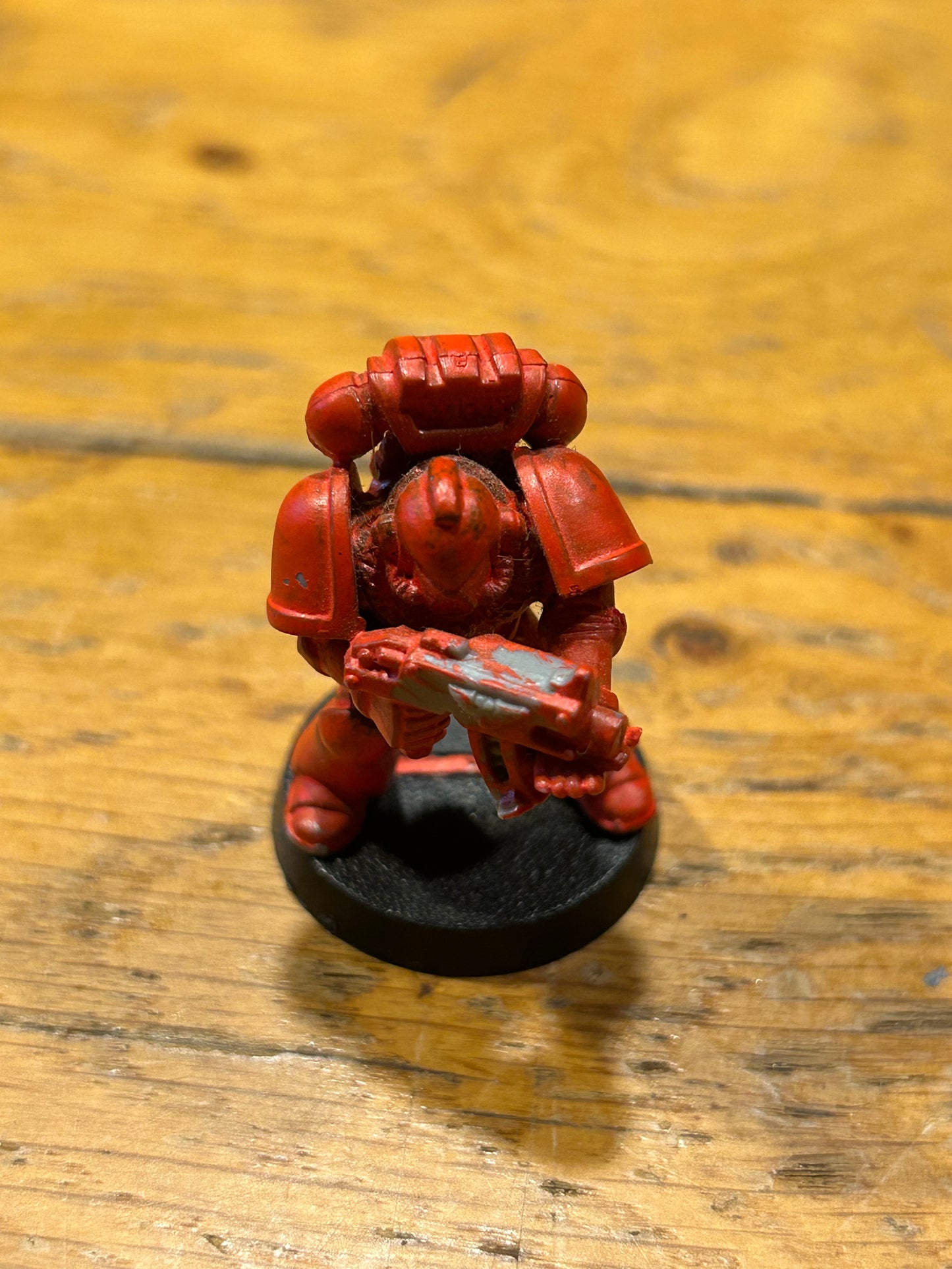Warhammer 40k second edition metal tactical marine with plastic arms and backpack