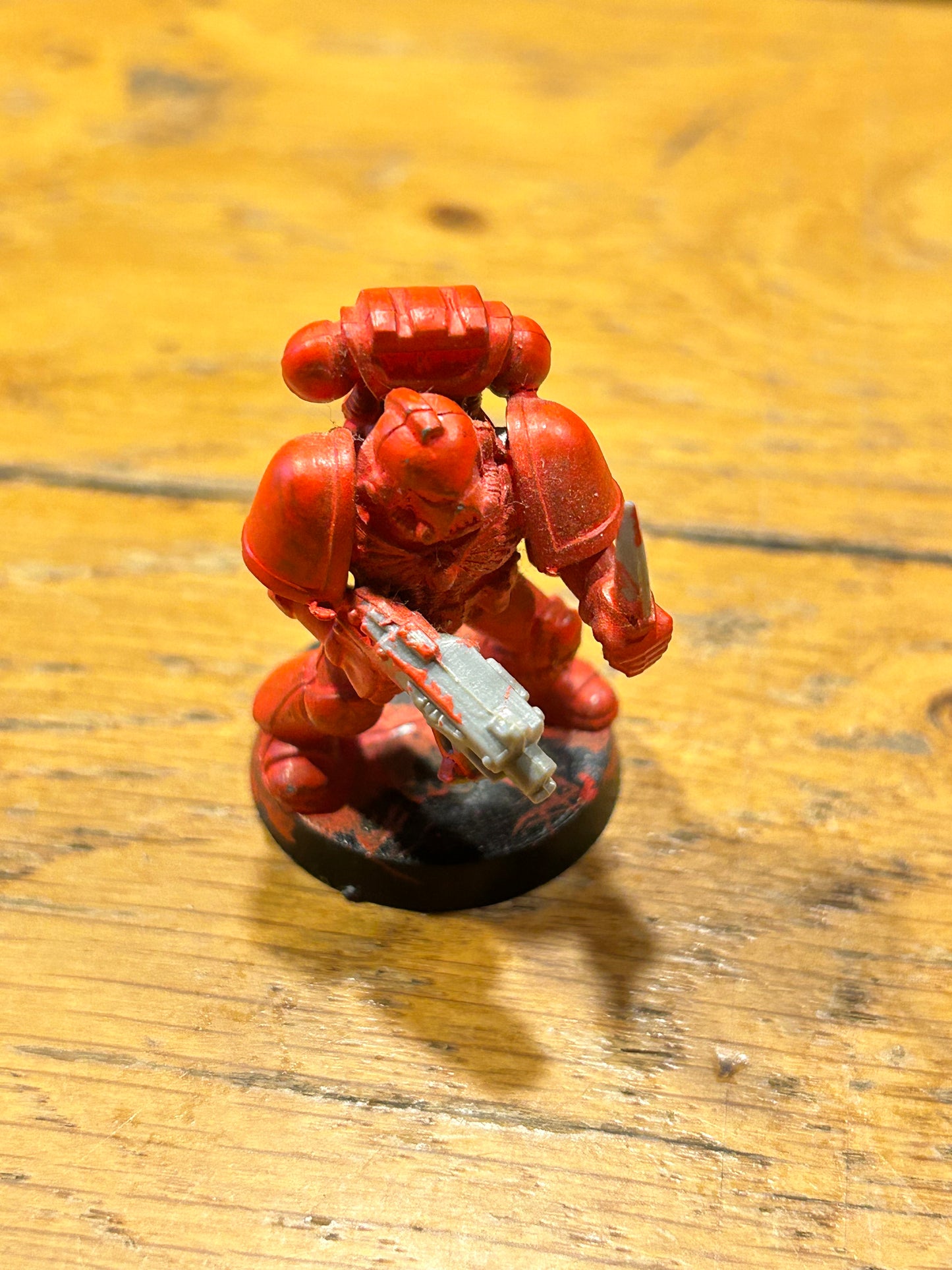 Warhammer 40k second edition metal tactical marine with plastic arms and backpack