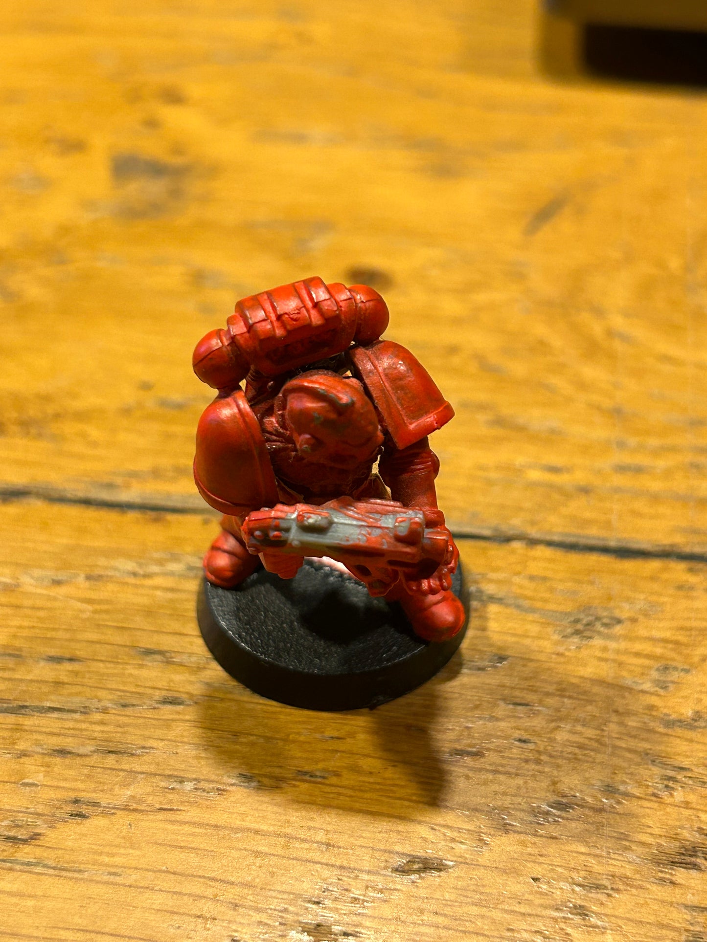 Warhammer 40k second edition metal tactical marine with plastic arms and backpack