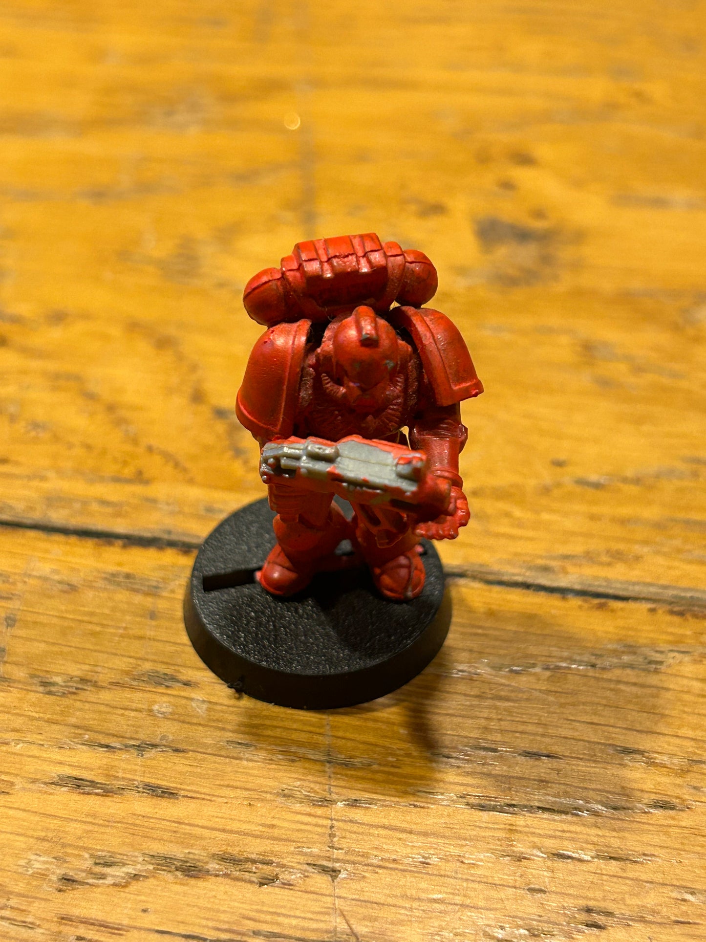 Warhammer 40k second edition metal tactical marine with plastic arms and backpack