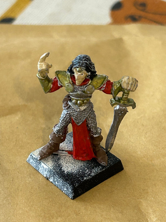 Citadel Warhammer Wood Elves Caelga Sorrowblade Elf Captain Sword Command 1987