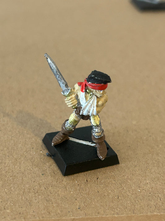 Warhammer Fantasy old world wood elf  Elf Wardancer ELF5 Hathnir sword and bandaged arm