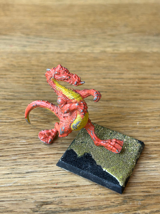 DS7 young fire dragon mid 1980s monster  citadel gw games workshop dragons (no wings)