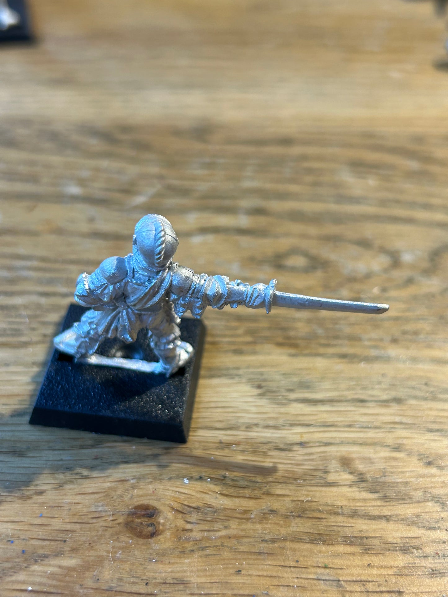 CITADEL WARHAMMER OOP EMPIRE CAPTAIN HERO  with sword Oldhammer metal
