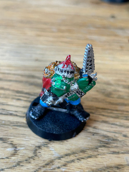 WARHAMMER 40K SPACE ORK BOYZ BOLTA & CHAINSWORD 1  ROGUE TRADER GW
