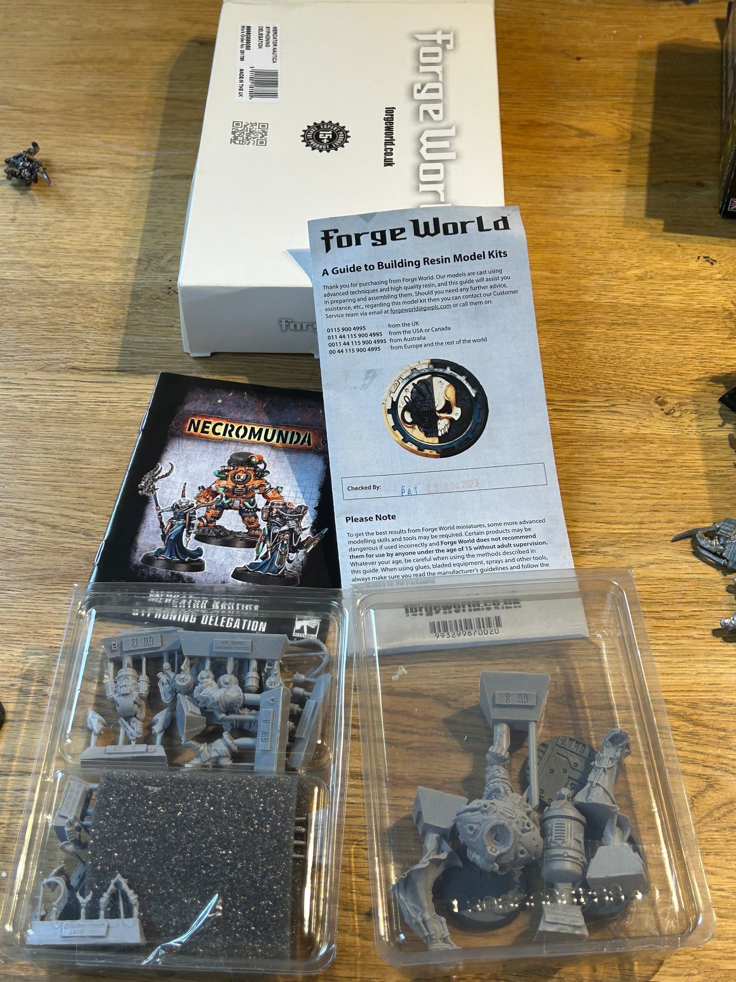 Mercator Nautica Syphoning Delegation  necromunda forge world boxed and new on Sprue