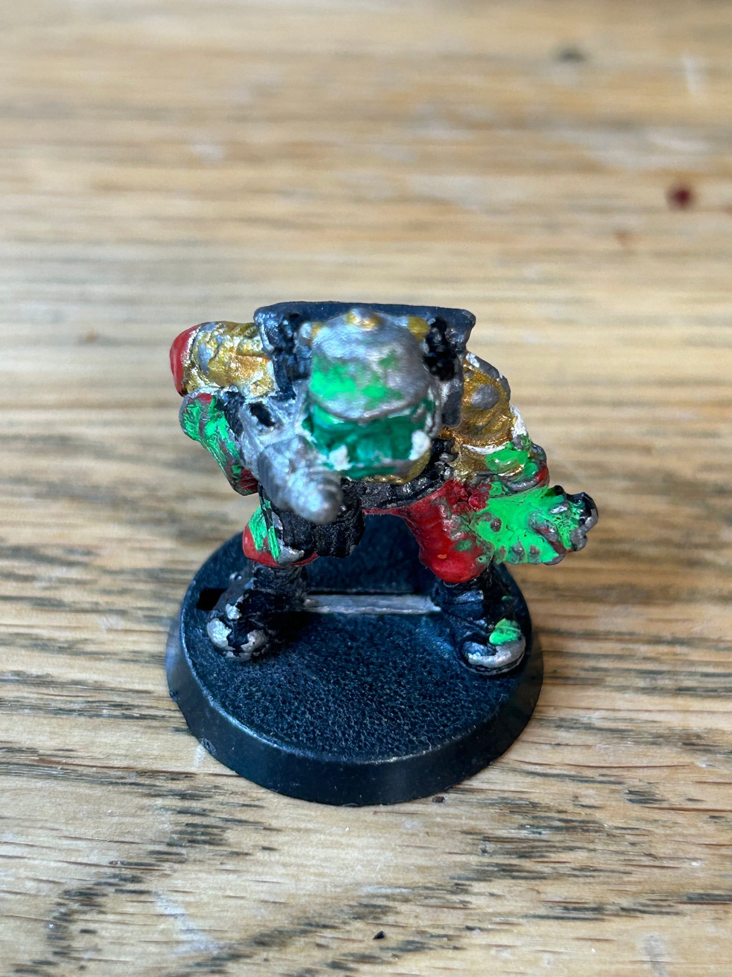 Ork Boy with Bolta & Gutrippa Spiky Eddi Citadel GW Rogue Trader 1980s Metal