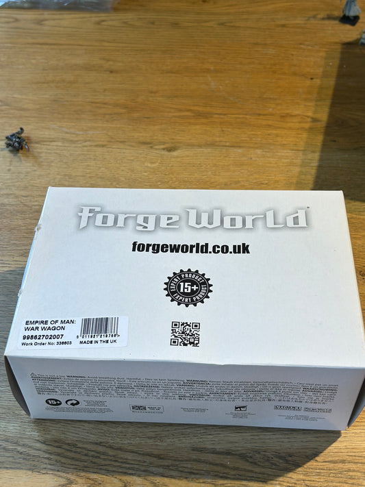 GamesWorkshop Warhammer The Old World Empire of Man War Wagon Forgeworld NIB New (box has a little wear as I spilt water on it) (Copy)