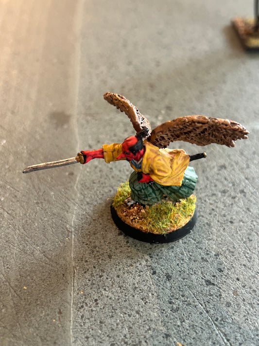 Tengu, well painted,  metal (I don’t know the company)