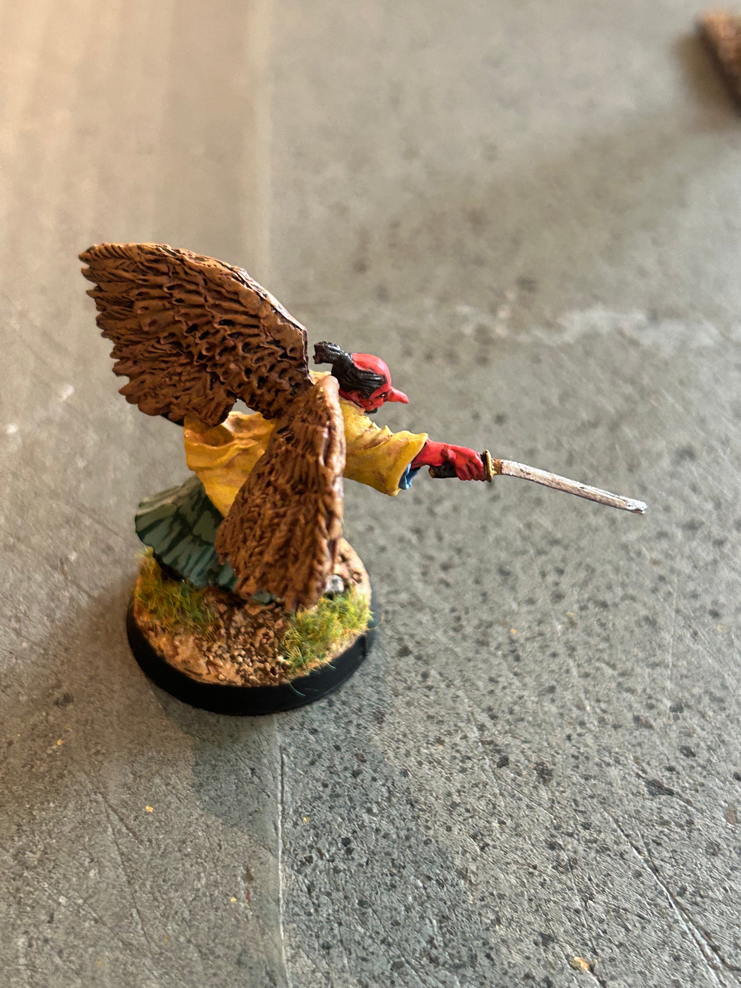 Tengu, well painted,  metal (I don’t know the company)
