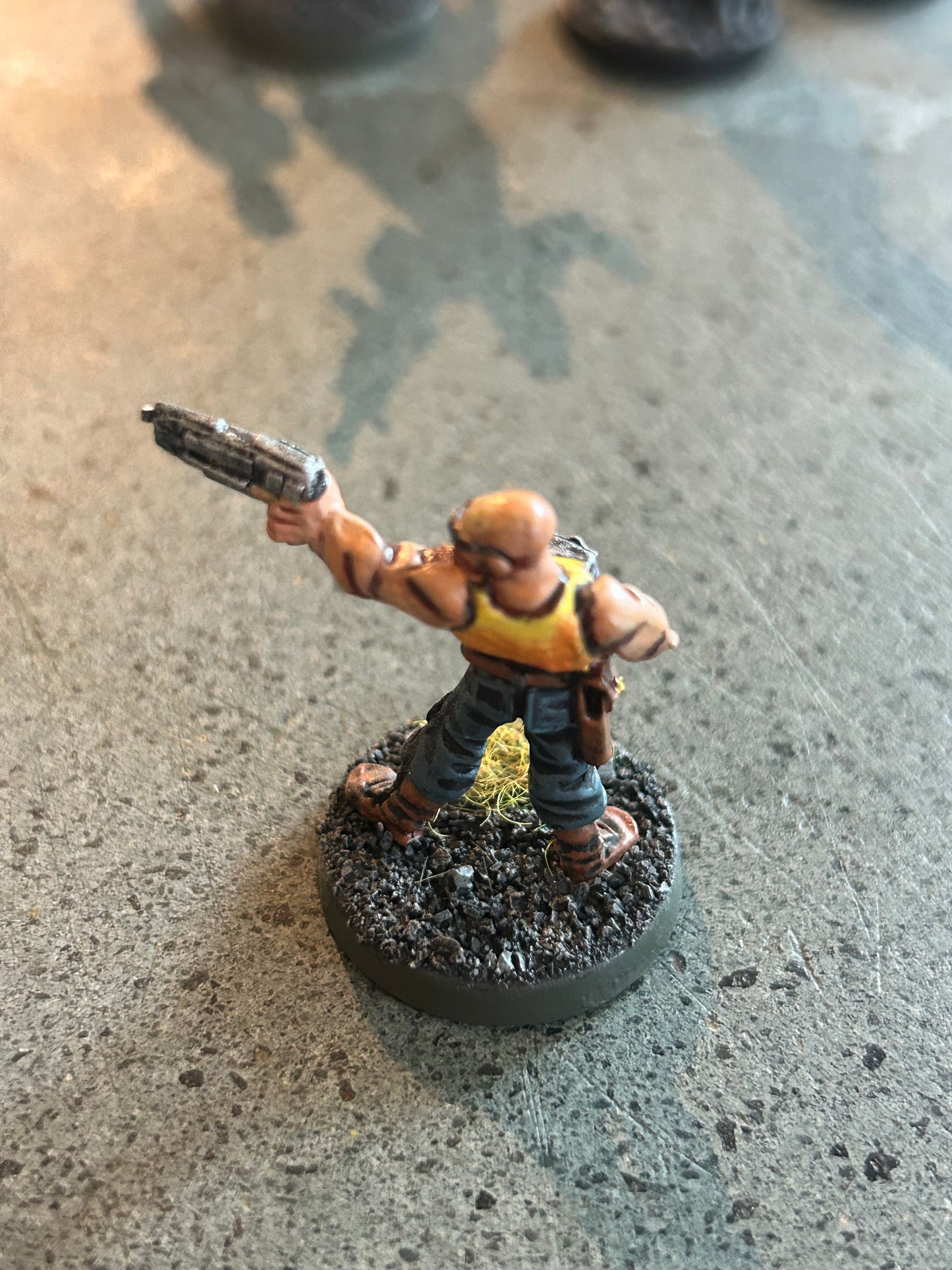 Chequer Gang Duelist Ganger with Duel Pistols - Miniature