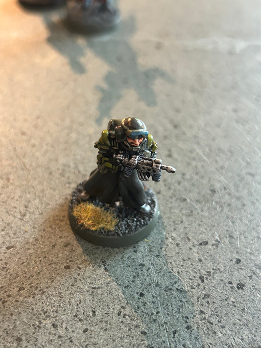 Mercenary with Sub Machine Gun Miniature