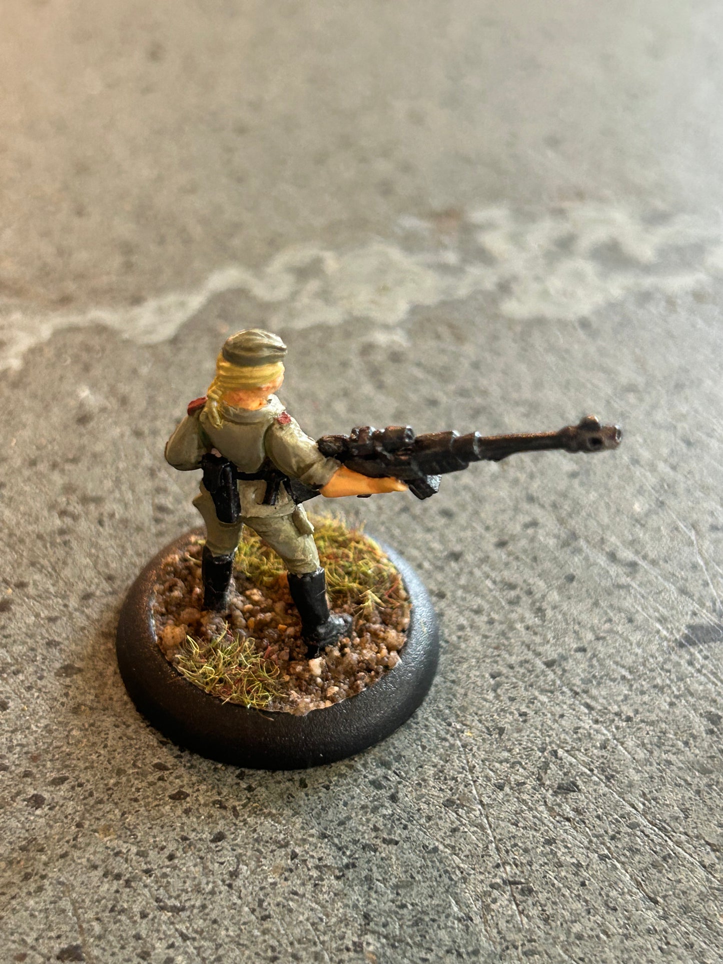 Secrets of the third reich Soviet PTDR Anti-Mech Rifle female sniper (would make a great imperial guardsman)