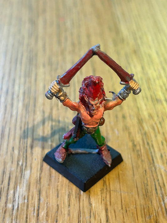 Skarlocs Wood Elf Archer Champion Mini Warhammer Fantasy Glam the Laughing warrior champion