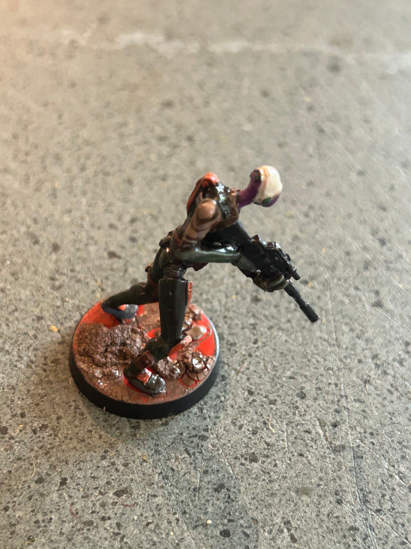 Corvus Belli Infinity alien sniper (not sure which faction)
