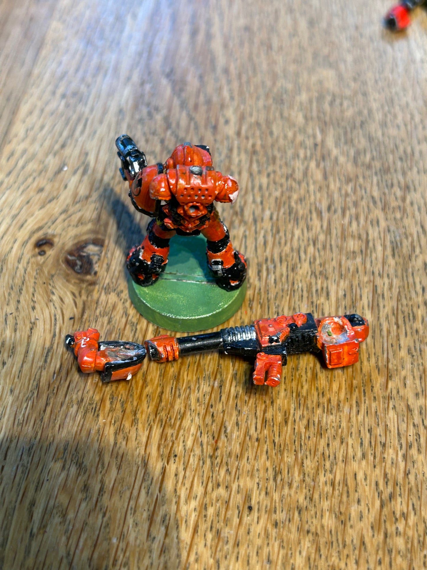 Citadel Games Workshop Devastator Space Marine with Lascannon 1990s Metal