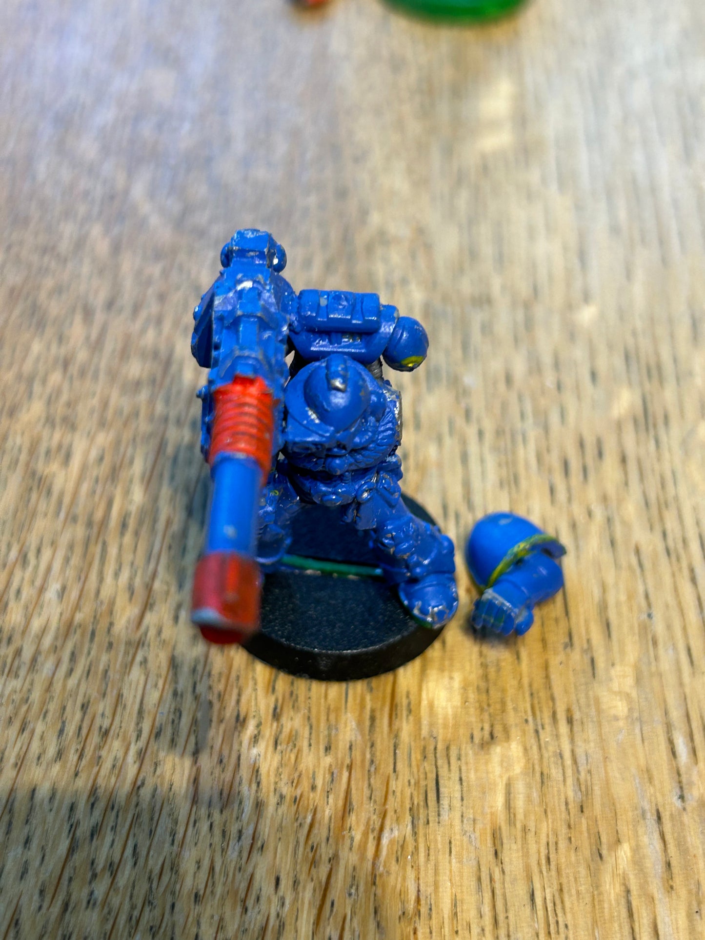 Citadel Games Workshop Devastator Space Marine with Lascannon 1990s Metal