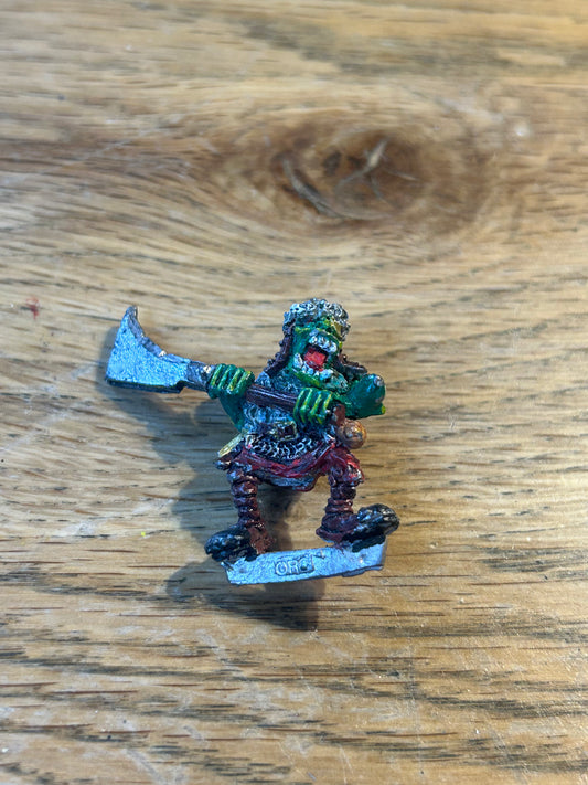 Citadel Orc Warrrior ORC1 Well Painted Games Workshop GW Samig Orcs Warhammer (missing helmet spike)
