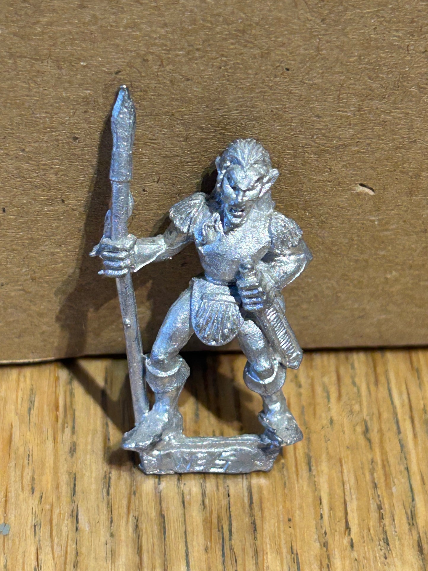 MM80 Wood Elf with spear Metal OOP 1989 Warhammer Fantasy Marauder  Elves