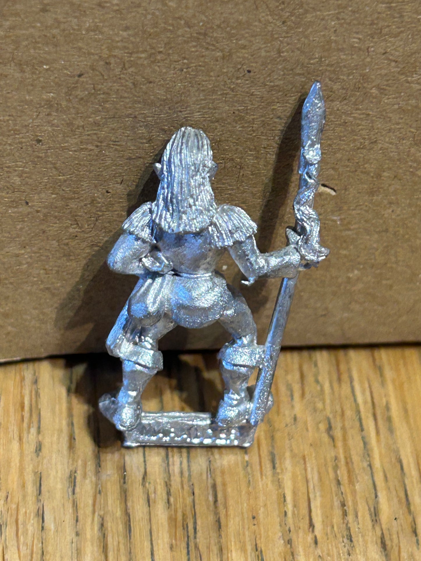 MM80 Wood Elf with spear Metal OOP 1989 Warhammer Fantasy Marauder  Elves