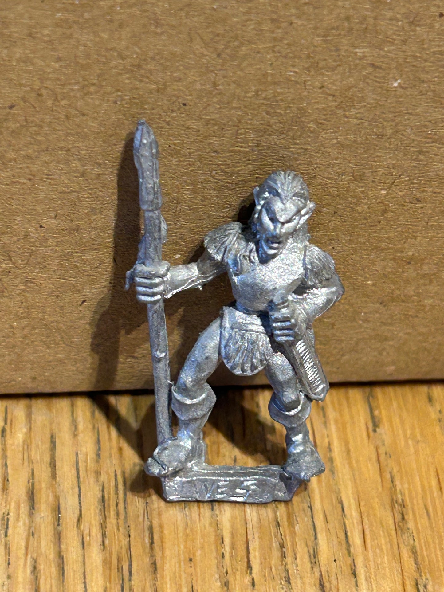MM80 Wood Elf with spear Metal OOP 1989 Warhammer Fantasy Marauder  Elves