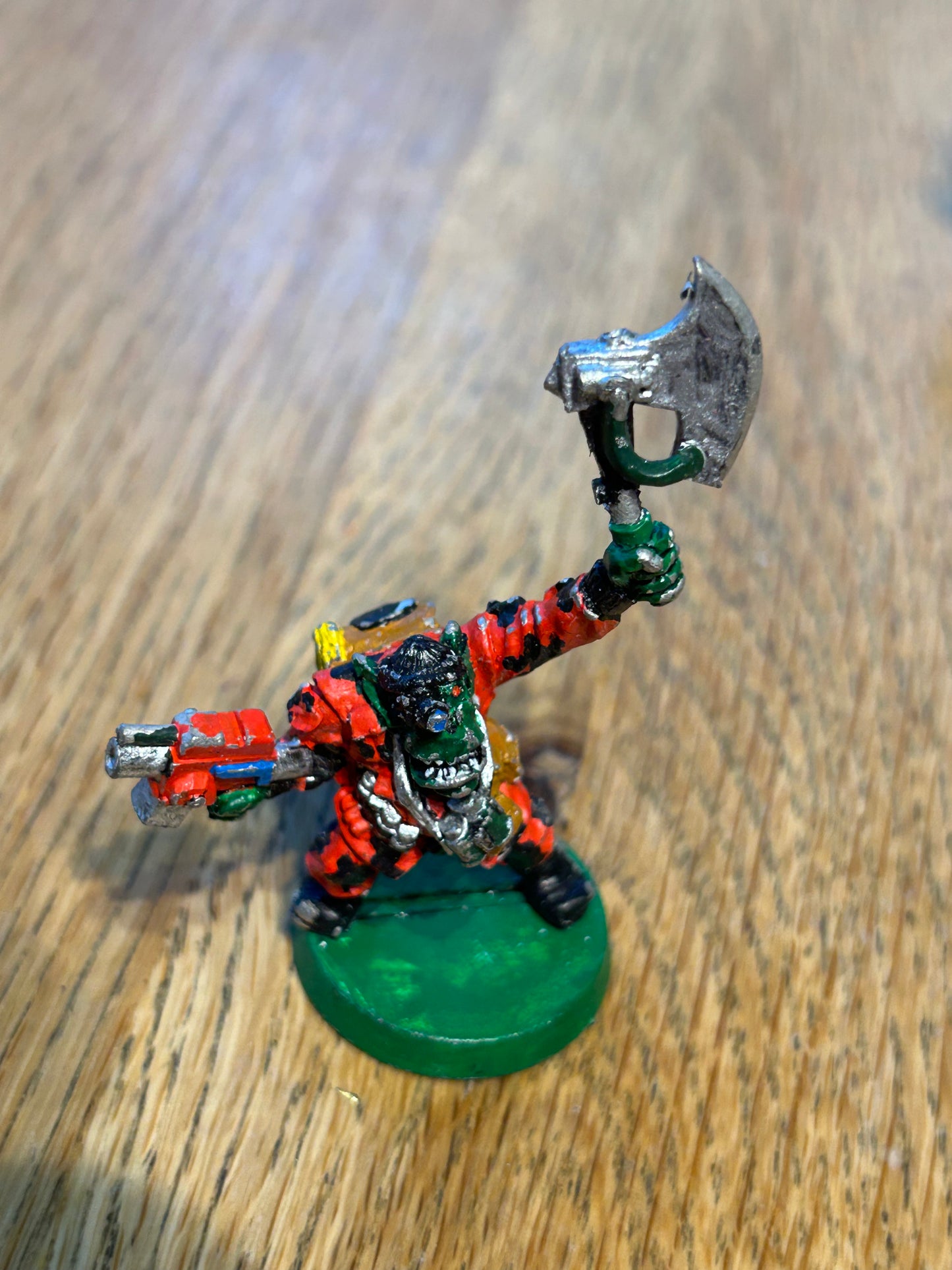Warhammer 40K ORK BLOOD AXE KOMMANDO NOB Metal Citadel 90s