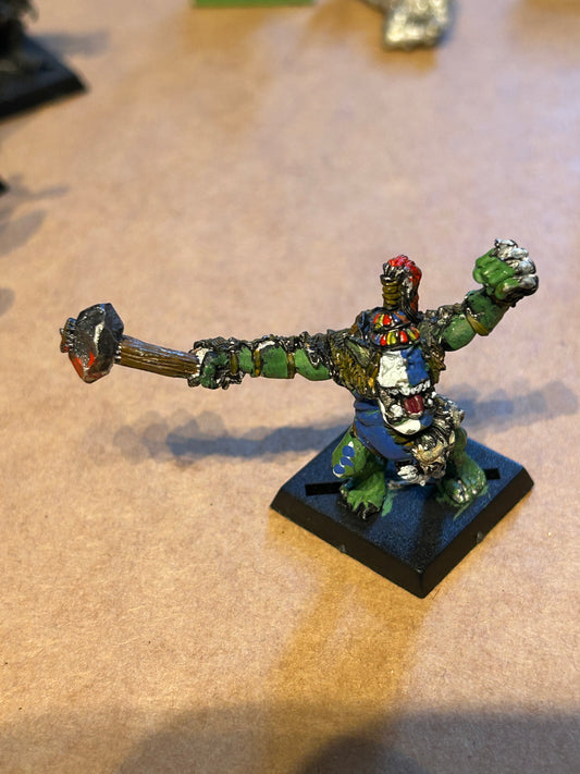 SAVAGE ORC CHIEF Metal Orcs Army Boss Warhammer fantasy 1990s
