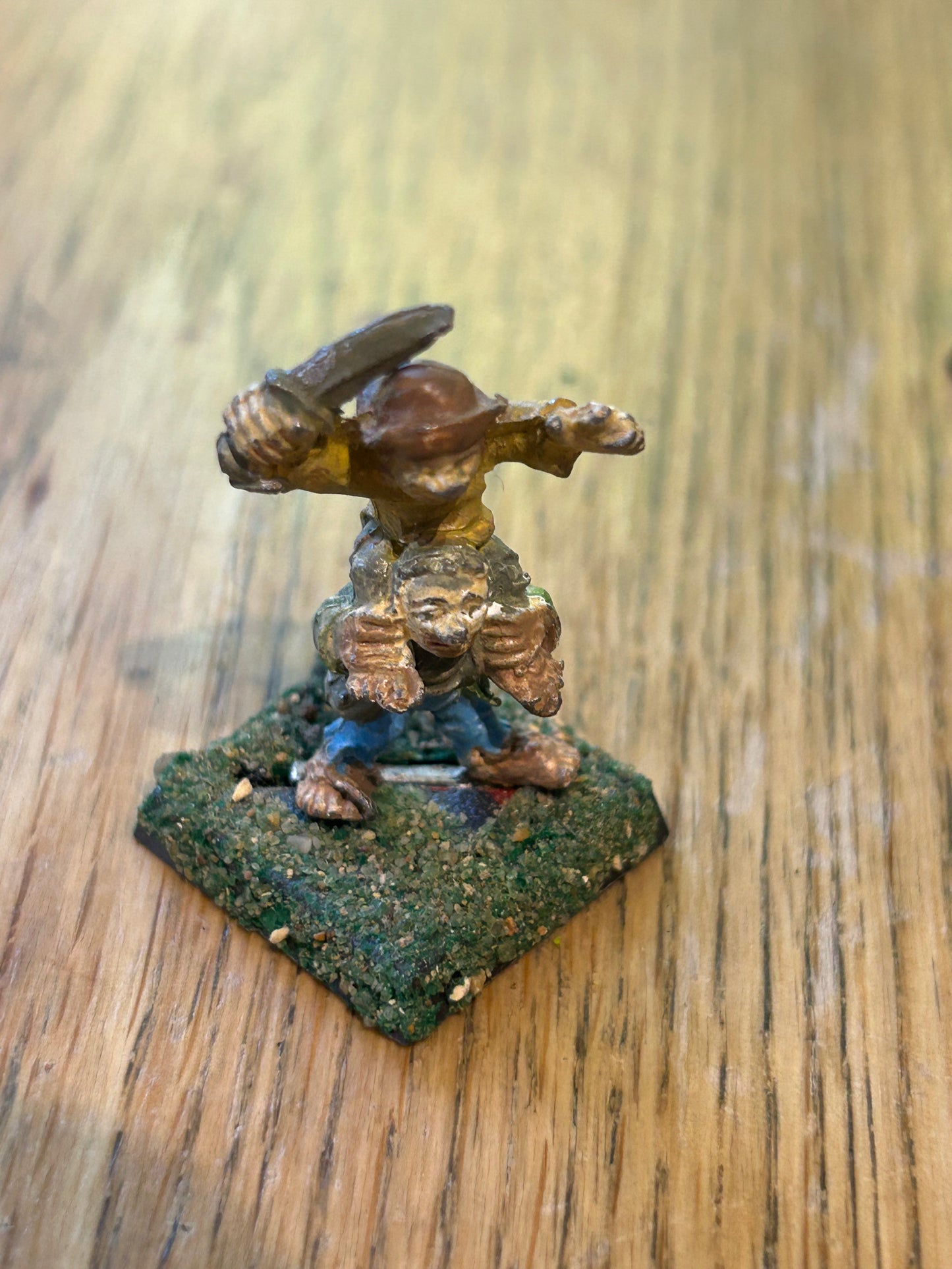 Citadel Warhammer Halflings C11 Dibbul and Dabbul Piggyback 1987