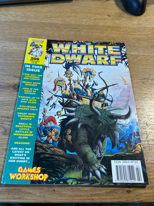 White dwarf issue 206 (no cards and moderate wear)