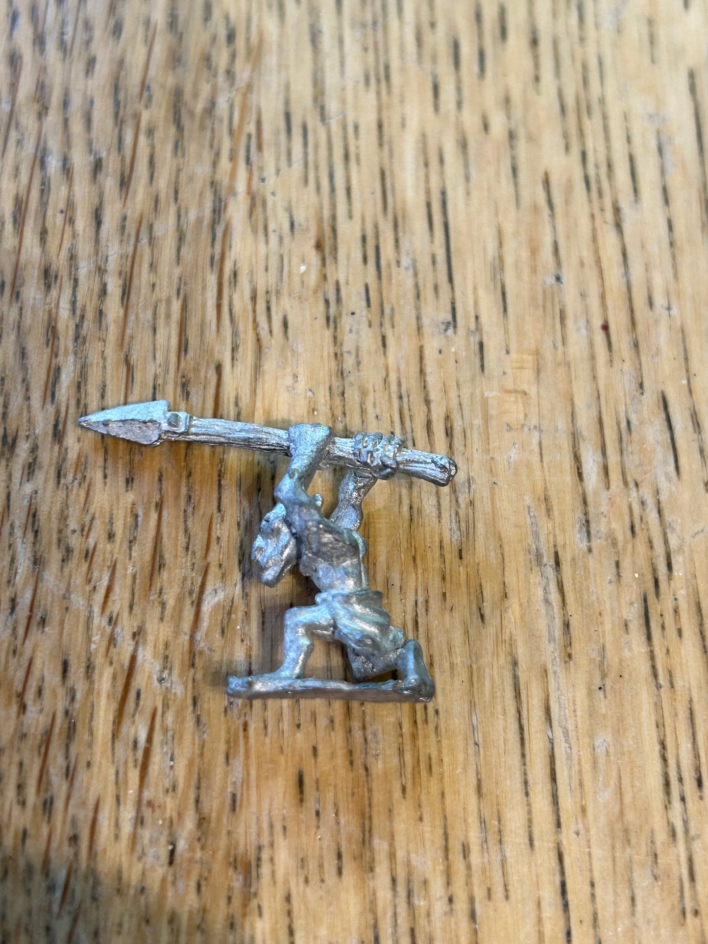 Vintage Warhammer C14 Snotling with spear ' Orcs & Goblins Metal