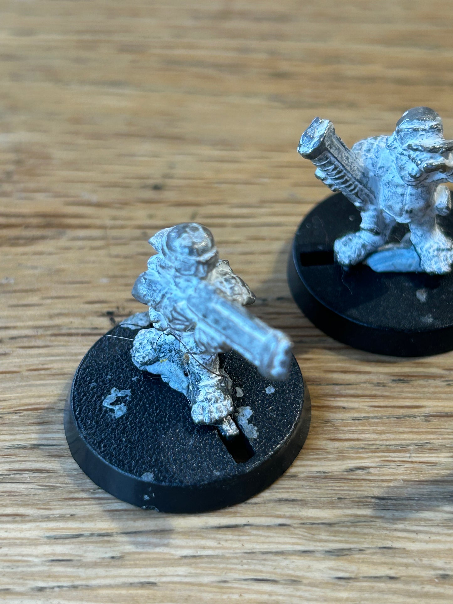 Warhammer 40k Rogue Trader 3X Ratling Snipers (guns have had their ends cut off)