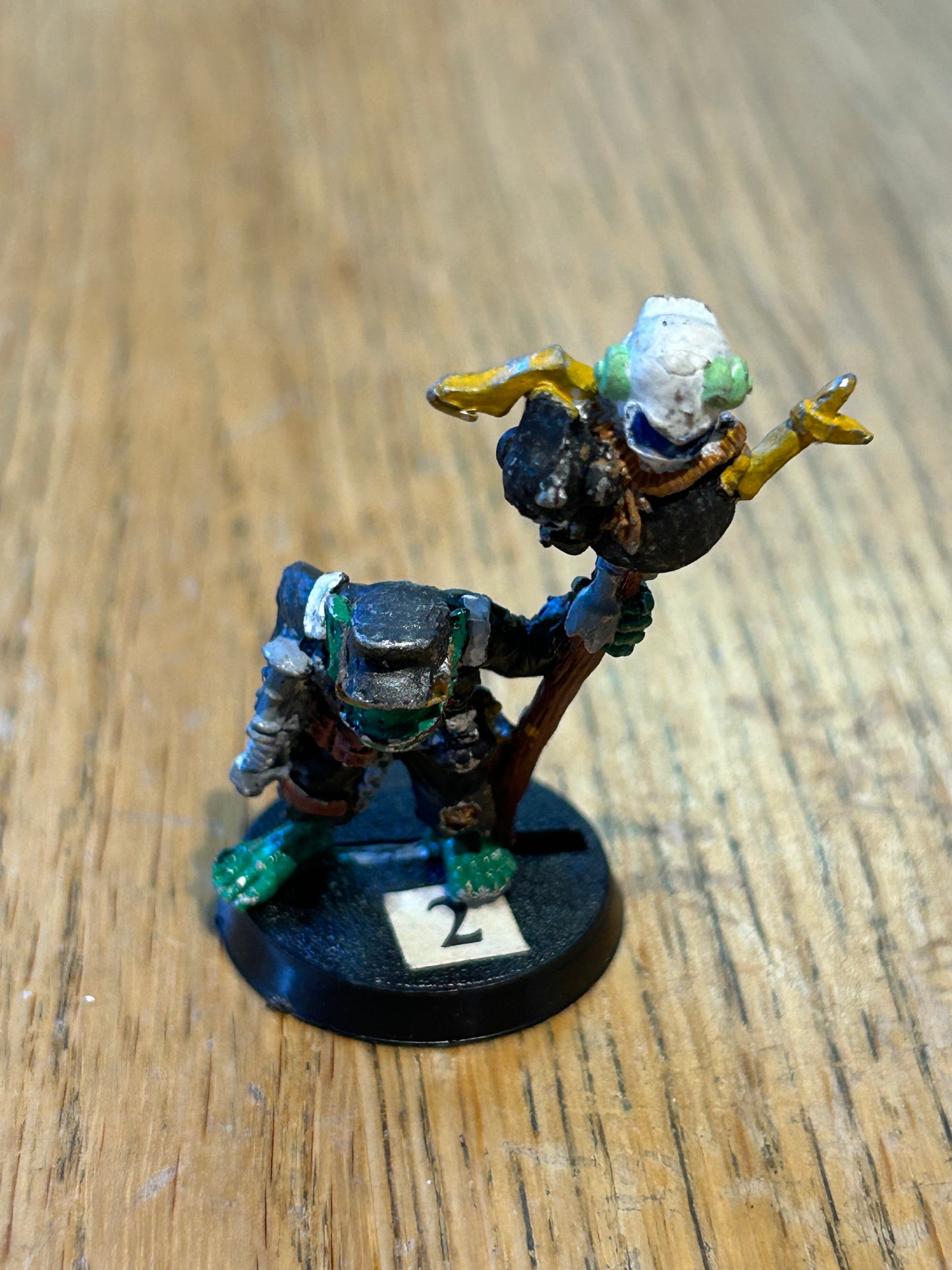 RT202 Space Ork Command Standard Bearer Gort Metal 40k Rogue Trader