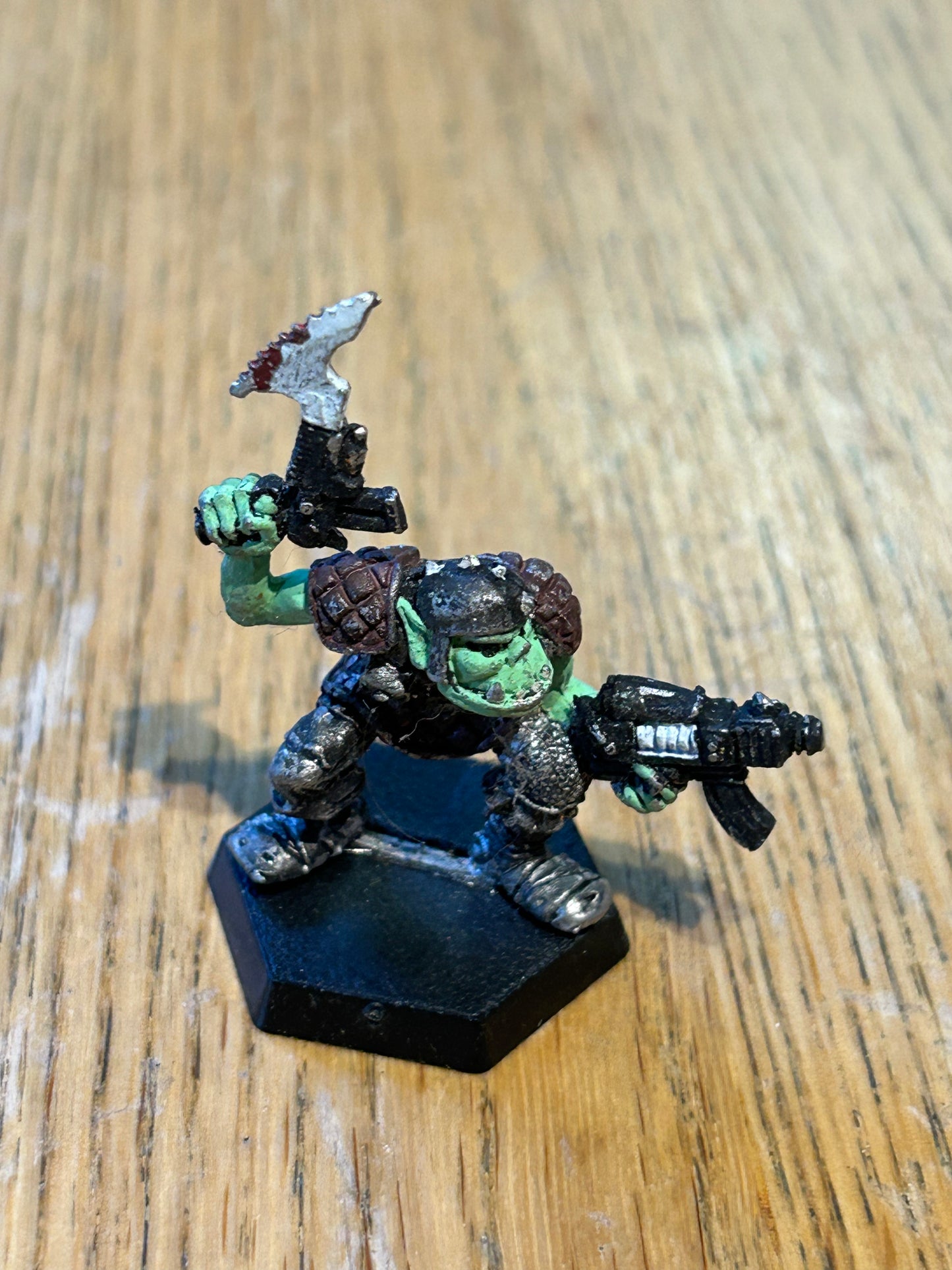 RTB2 HHRUK SPACE ORK METAL LIEUTENANT BOSS ROGUE TRADER WARHAMMER 40K ORKS OOP